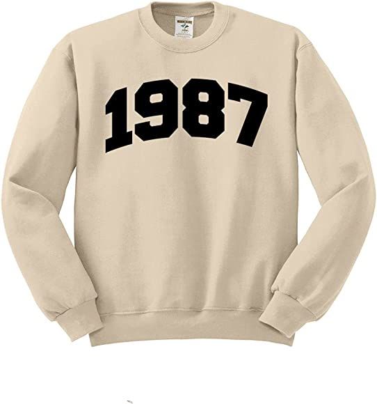 TeesAndTankYou 1987 College Style Sweatshirt Unisex | Amazon (US)