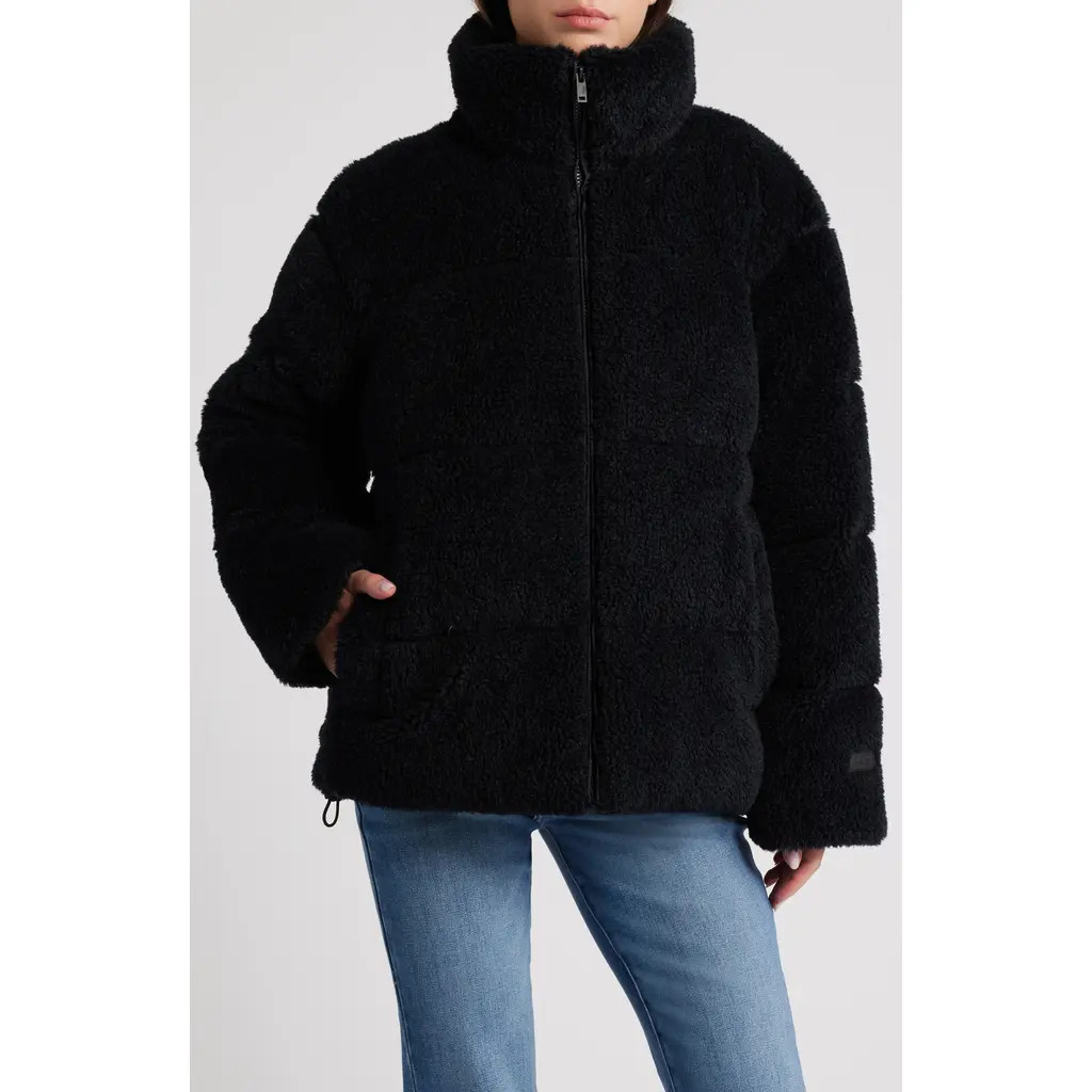 UGG® Emmalyn UGGfluff Puffer Jacket in Tar at Nordstrom Rack, Size X-Small | Nordstrom Rack