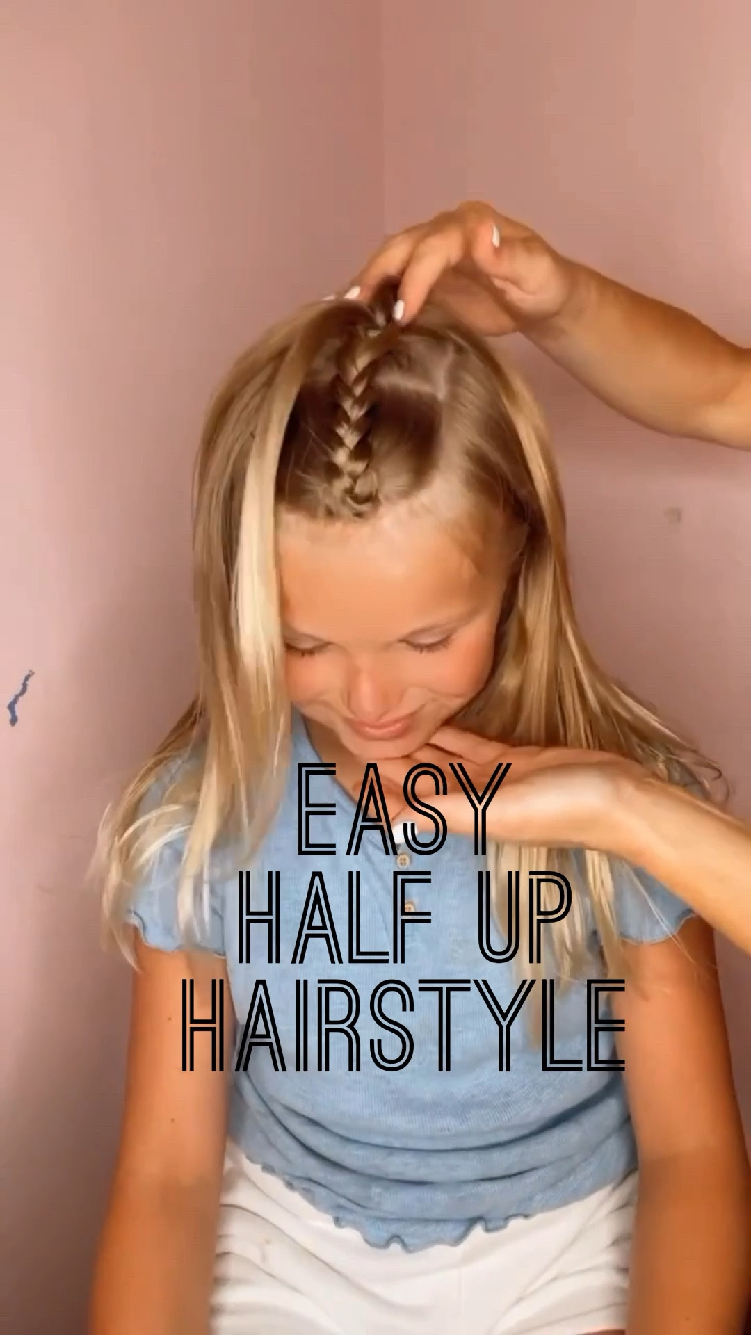 EASY HALF UP HAIRSTYLE 🩷 This is a cute and easy half up parrot style for girls. This is probably one of our most popular hairstyles! I will share the product that we love to use! Make sure you’re following us for daily hairstyles! 

#LTKBeauty