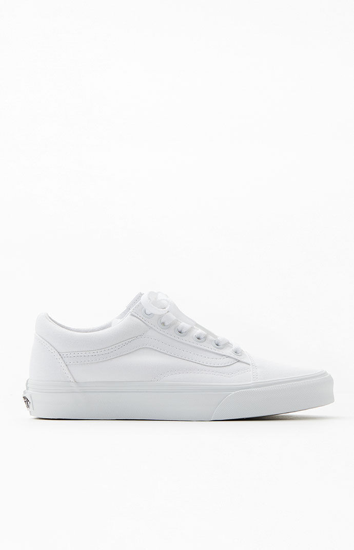 Vans White Old Skool Shoes - Size 4 | PacSun