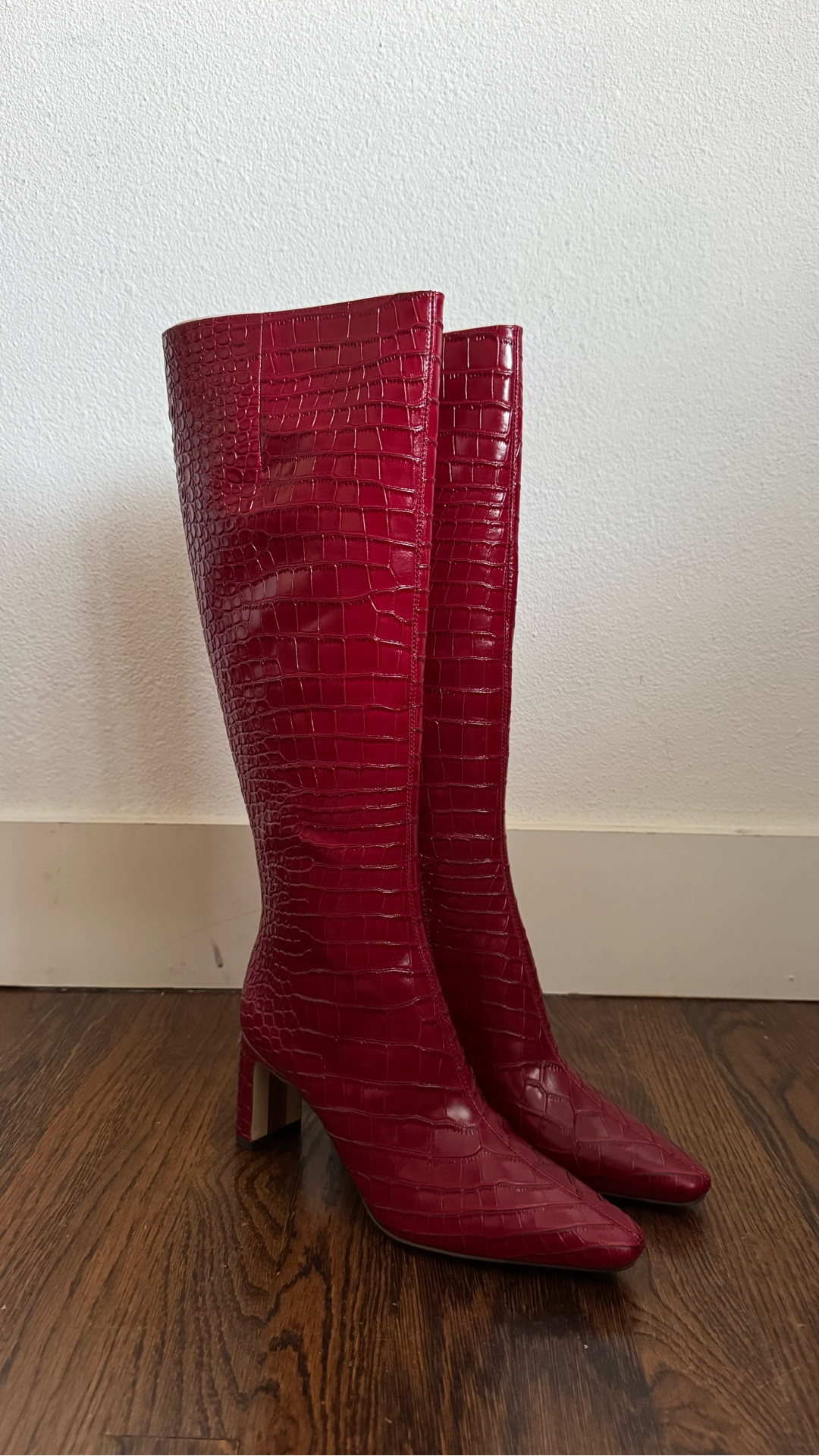The perfect boot to add some color & texture to your wardrobe. 




.
.
.
.
.
.
Tall boots, red boots, leather boots, winter outfit inspo, spring outfit ideas, shoes 

#LTKOver40 #LTKgrwm #LTKootd