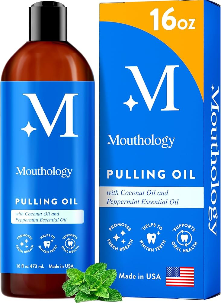 Mouthology Coconut Oil Pulling for Teeth and Gums 16oz (Made in USA), Whitening Pulling Oil Cocon... | Amazon (US)