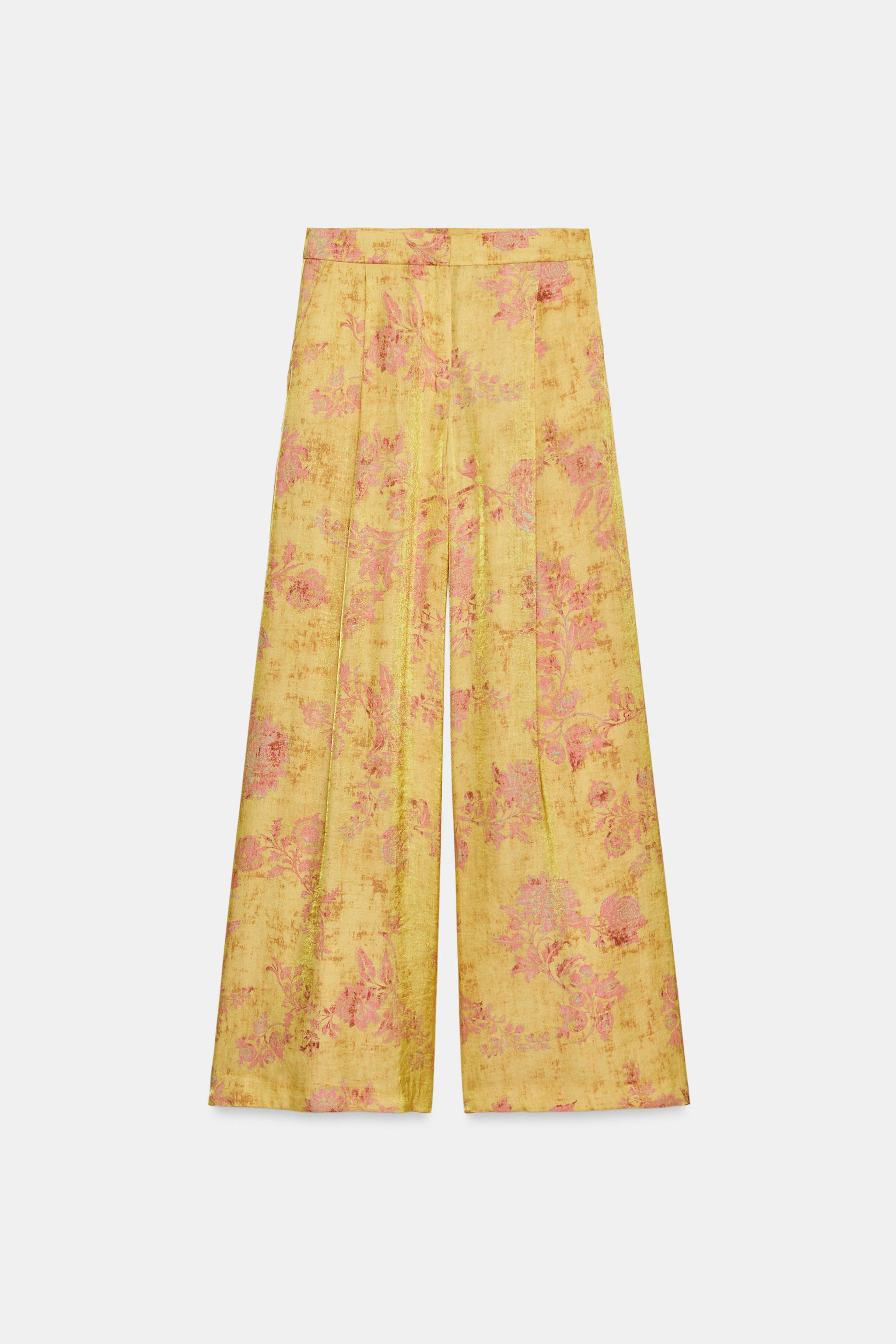 FLORAL PRINT PALAZZO PANTS | Zara US