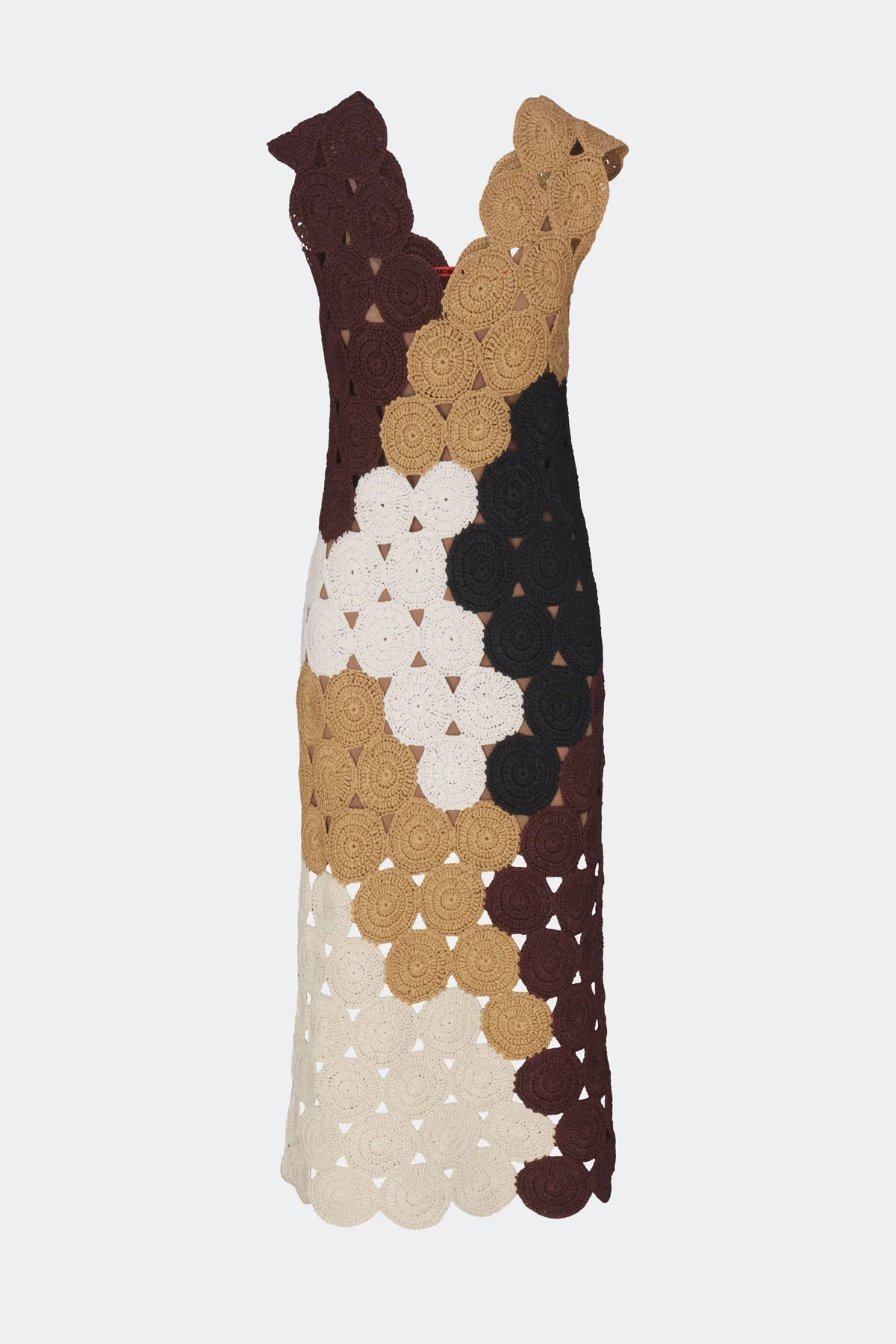 Muro Crochet Dress in Earth Tone Combo | Simon Miller