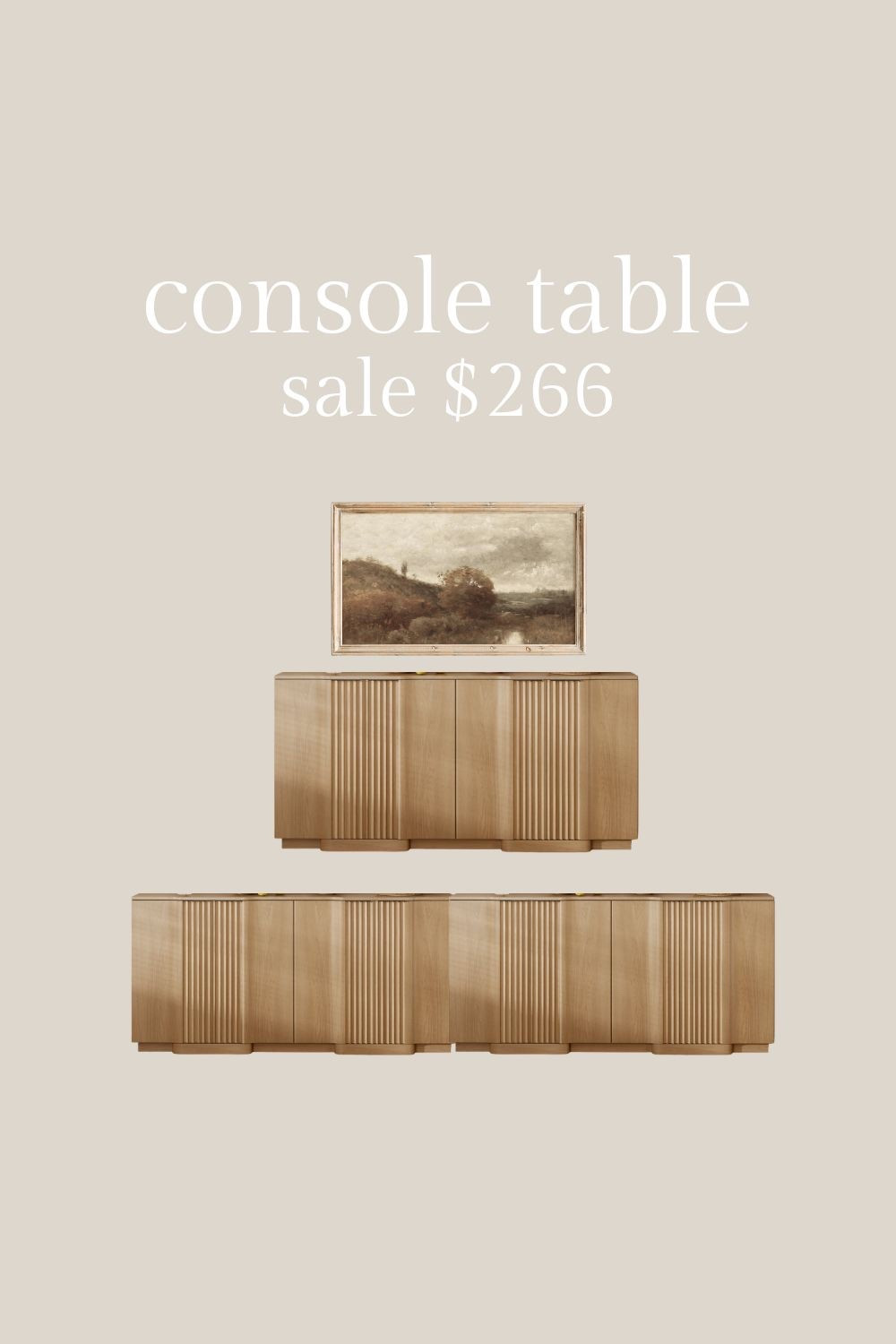 The prettiest console table for an entryway, living room, dining room or under a tv. 

#LTKSaleAlert #LTKHome