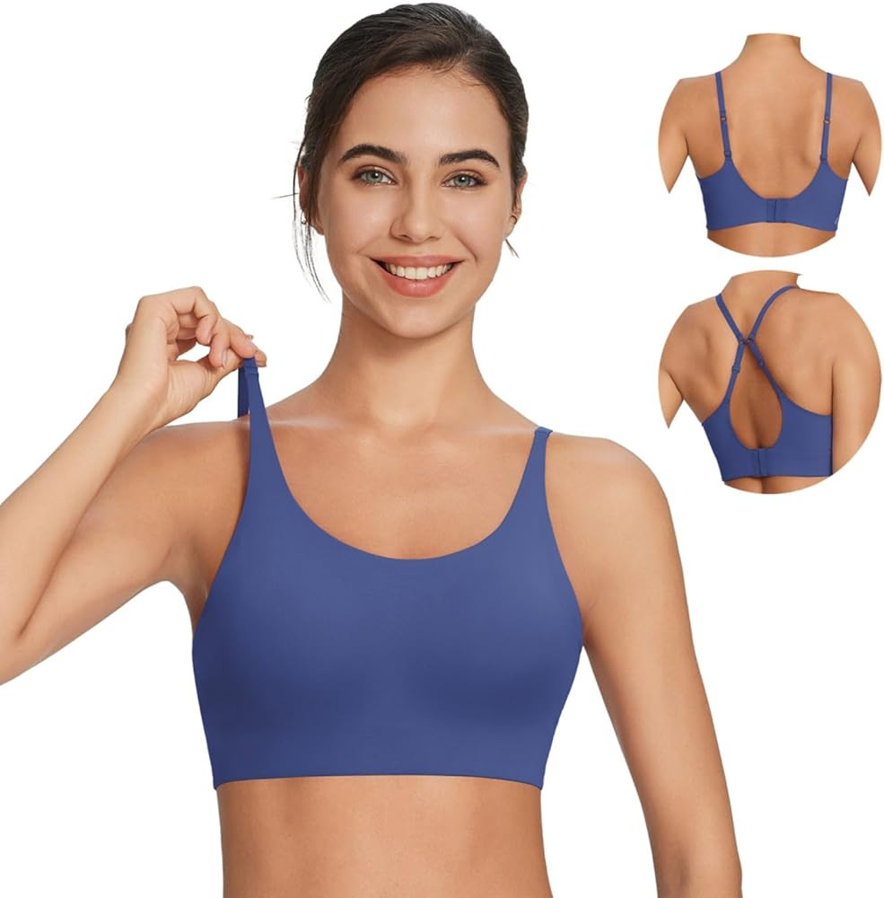 baleaf Sweatleaf Adjustable Sports Bras for Women, Padded Racerback Yoga Bra, High Impact Molded ... | Amazon (US)