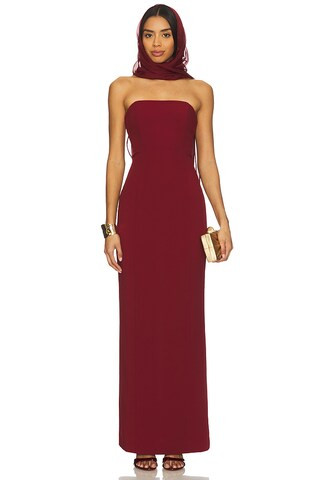 x REVOLVE Bryce Gown in Wine Red | Revolve Clothing (Global)