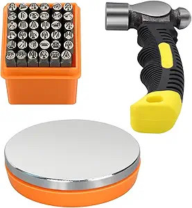 Amazon.com: Metal Stamping Kit, Jewelry Making Stamping Tools with 37pcs 3mm(1/8") Number and Let... | Amazon (US)