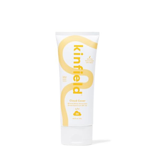Kinfield Cloud Cover - Mineral Body Sunscreen with Broad-Spectrum SPF 35 - Water and Sweat-Resistant - Cruelty-Free and Reef-Safe Skincare - 7 oz / 200 g | Amazon (US)