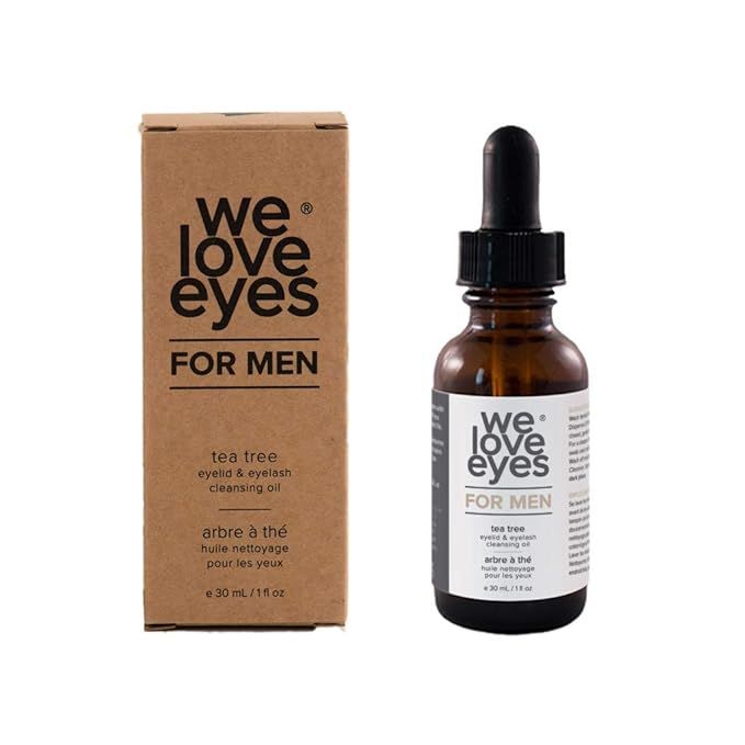 All Natural Tea Tree Eyelid Cleansing Oil for Men - We Love Eyes - Men's Eye Cleanser - Blepharit... | Amazon (US)