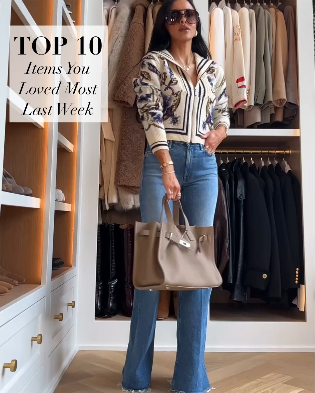 Last week’s best sellers 
Mother denim wearing a 23
Farm Rio wearing an XXS
Zara jacket wearing an XS
Citizens black jeans wearing a 23
Amazon Hermes inspired bag

#LTKOver40 #LTKmomlife #LTKSeasonal