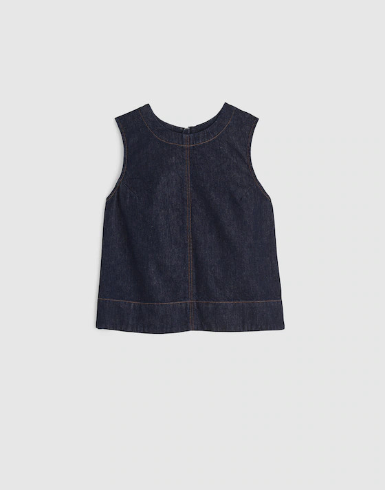 Denim Boxy Shell Top | Madewell | Madewell