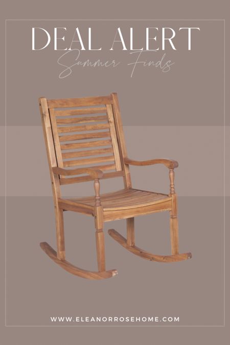 This wooden patio rocking chair is currently 53% off for Amazon Prime members! 

#LTKhome #LTKFind #LTKsalealert