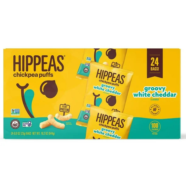 Hippeas Chickpea Puffs Groovy White Cheddar, 0.8 oz., 24 pk. - Samsclub.com | Sam's Club