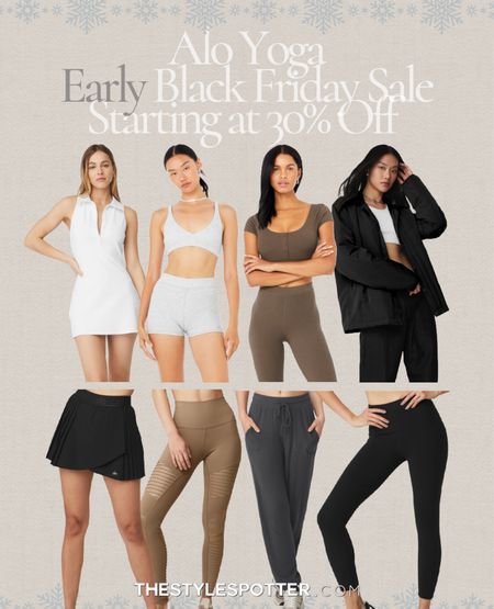 Alo Yoga Black Friday Sale Alert 🚨 
Alo Yoga Black Friday deals start at saving 30% sitewide and up to 70% off sale items. Stock up on the best leggings, tennis skirts, sports bras, jackets and more. Shop the top picks 👇🏼 

#LTKHoliday #LTKCyberweek #LTKGiftGuide