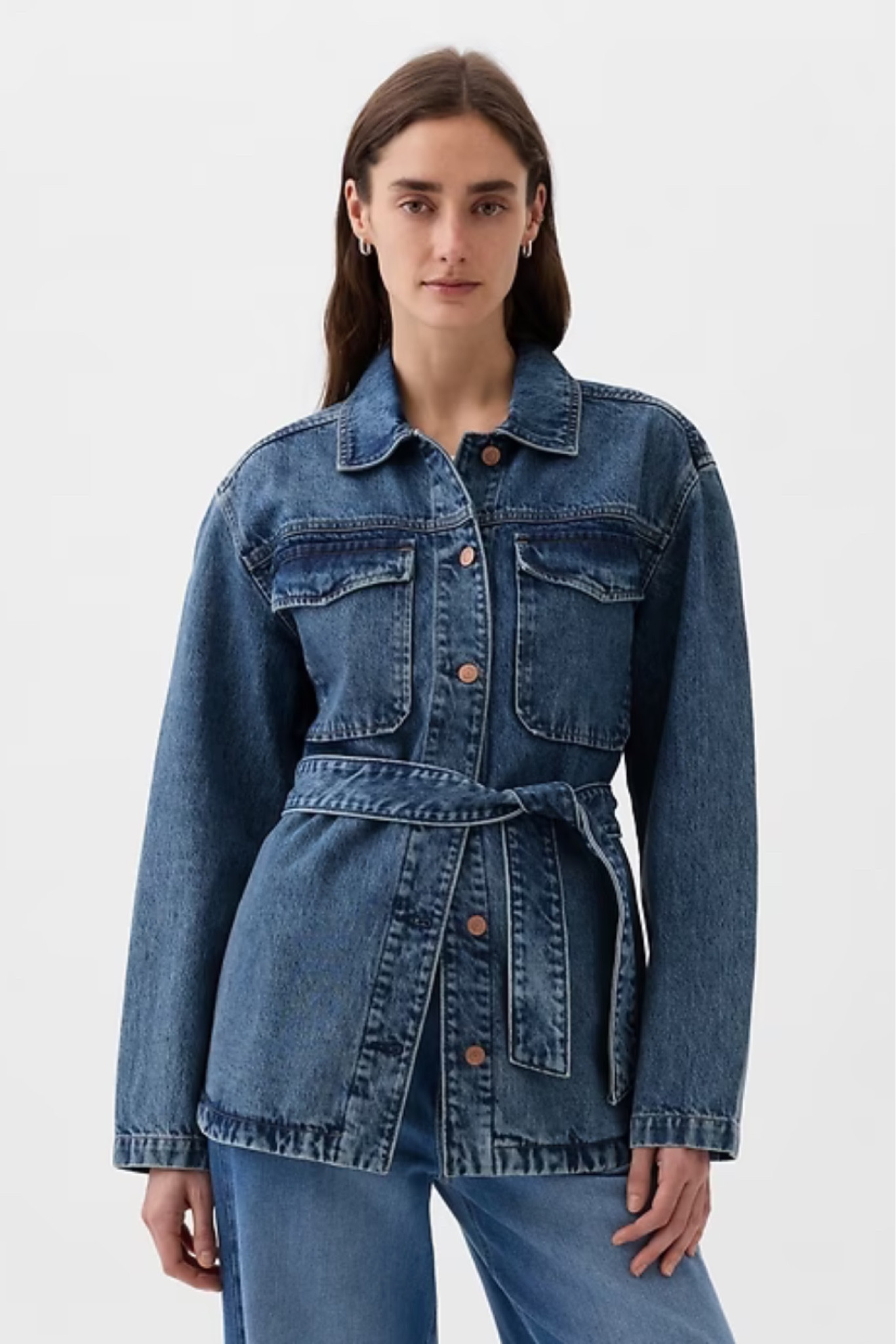 The elevated denim jacket 🙌🏼 Perfect for your spring wardrobe, this belted denim jacket is a fresh take on the wardrobe staple. 

#LTKSeasonal #LTKstyletip