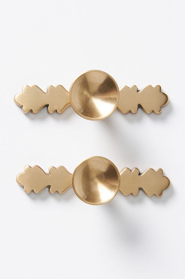 Kiera Leaf Kitchen Knobs, Set of 2 | Anthropologie (US)