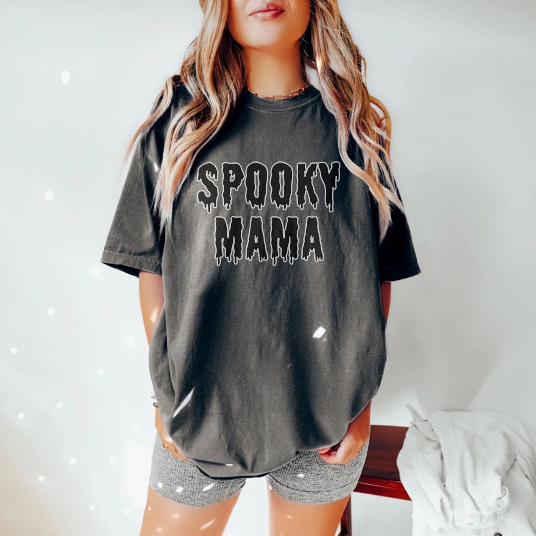 Halloween Spooky Mama Shirt Spooky Season Halloween Graphic - Etsy | Etsy (US)