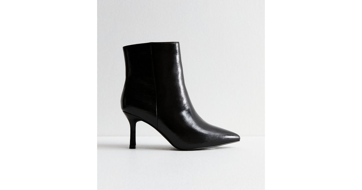Wide Fit Black Point Toe Ankle Boots
						
						Add to Saved Items
						Remove from Saved Item... | New Look (UK)