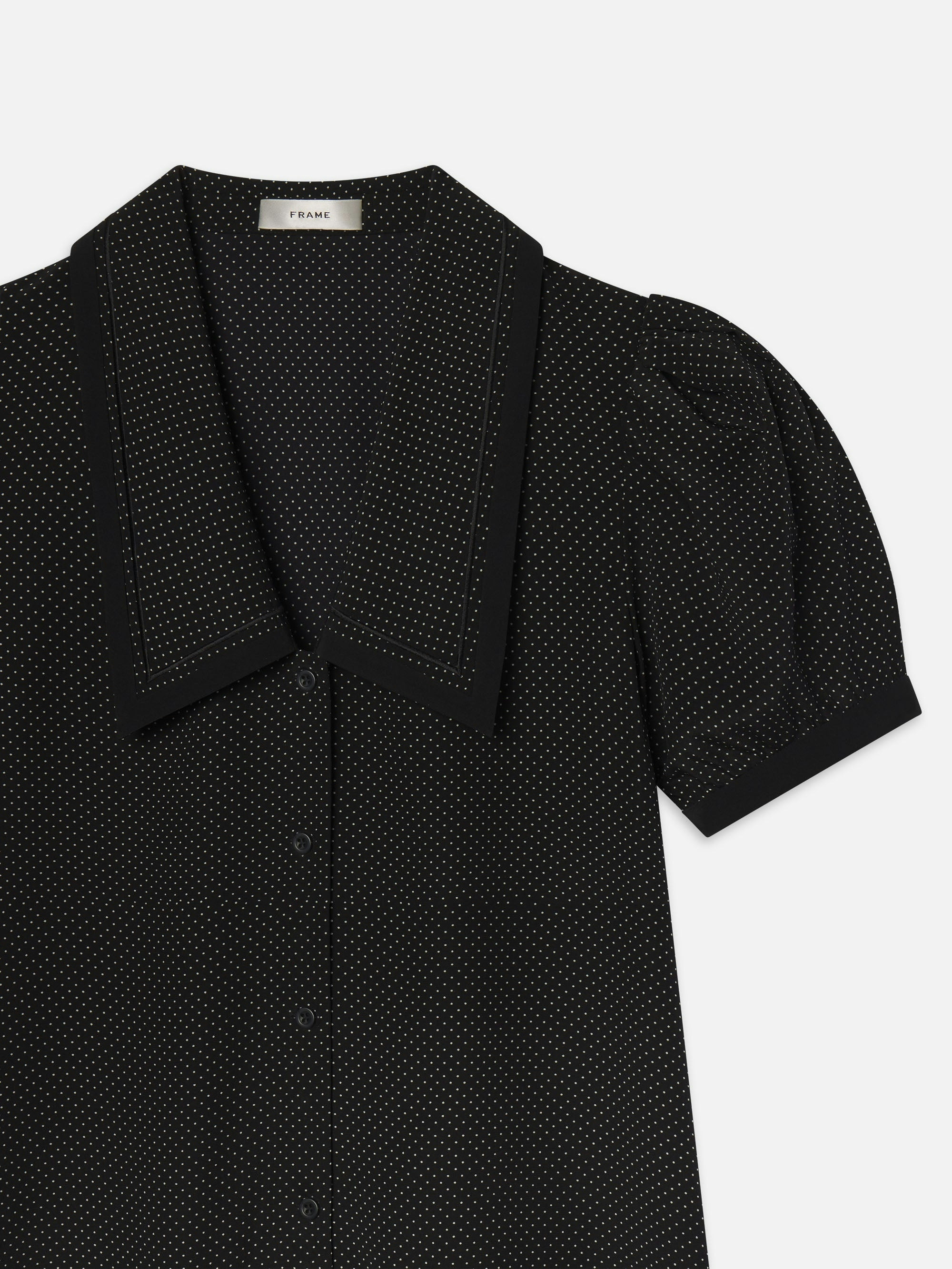 The Polka Dot Sailor Dress -- Black Multi | Frame Denim