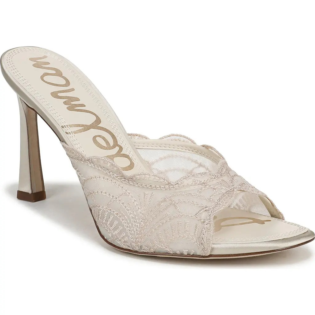 Sam Edelman Iva Mesh Sandal in Modern Ivory at Nordstrom, Size 6.5 | Nordstrom