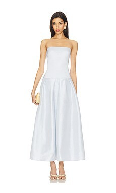 MORE TO COME Cambria Strapless Dress in Baby Blue from Revolve.com | Revolve Clothing (Global)