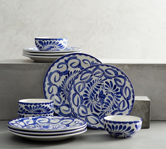 Puebla Porcelain Dinnerware Set | Pottery Barn (US)