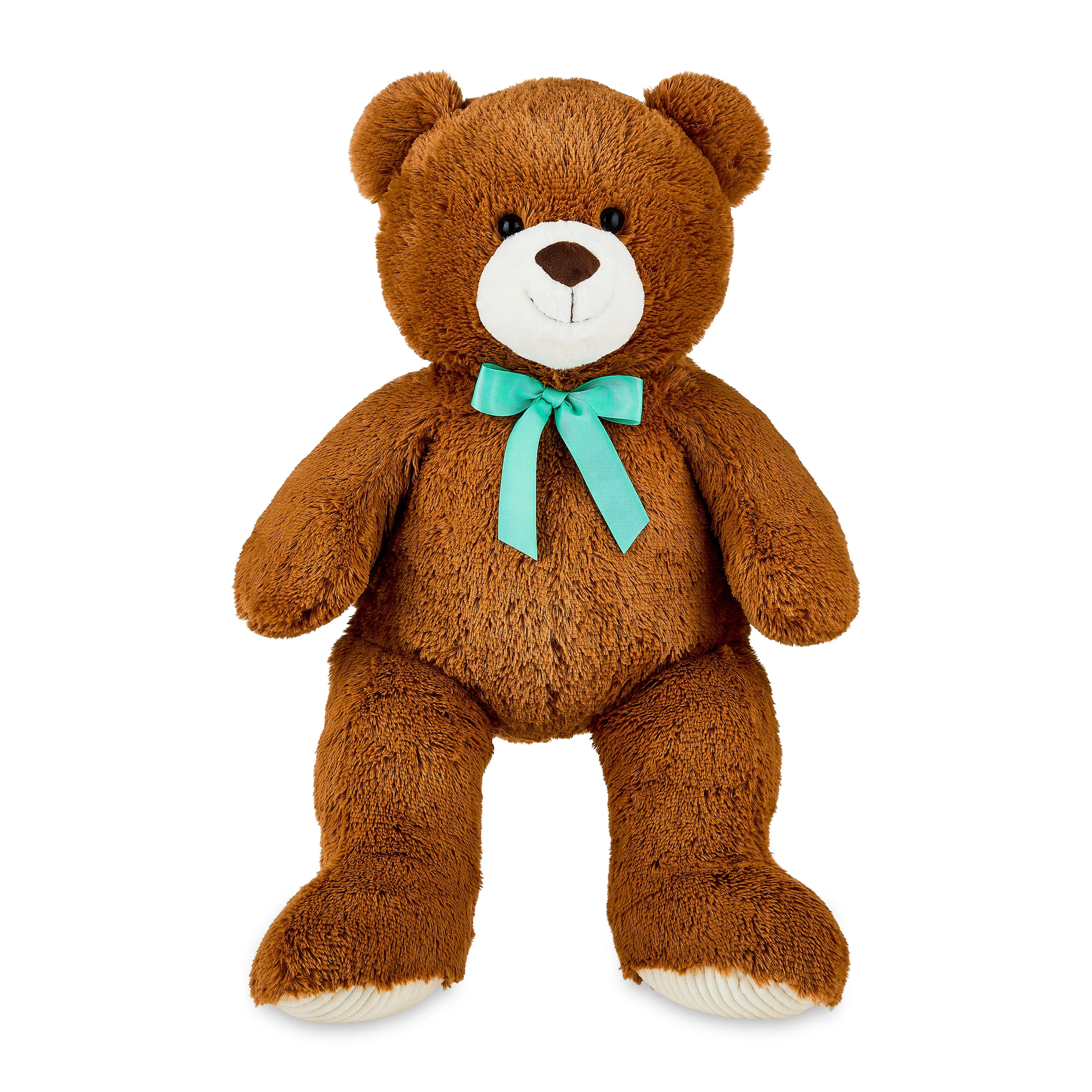 Bear Plush Toy with Ribbon, Brown, 36", by Way To Celebrate | Walmart (US)