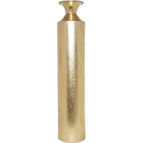 Progreso Gold 27.25'' Metal Floor Vase | Wayfair North America