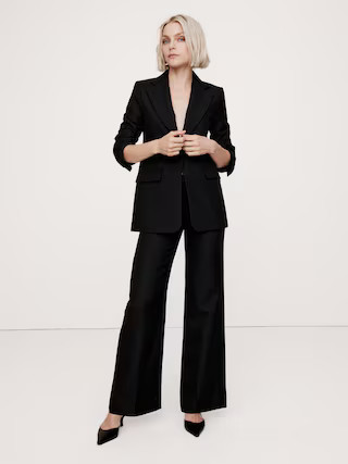 Lido Wide-Leg Italian Wool Pant | Banana Republic (US)