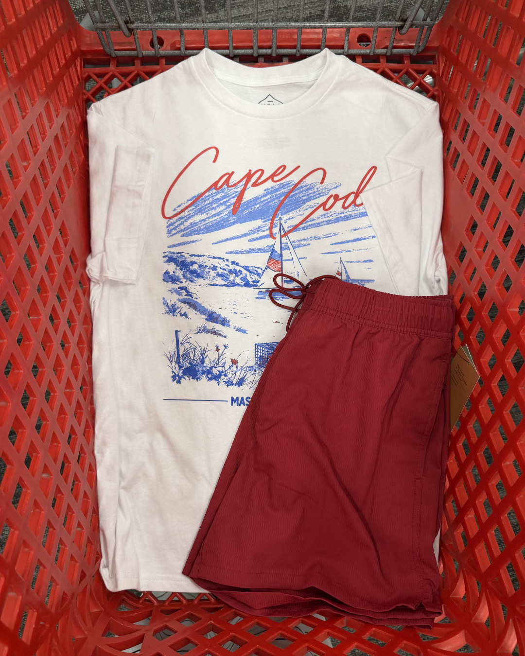 This Target men's outfit is giving all-American summer 🇺🇸❤️ The graphic tee paired with the red swim shorts feels straight out of a Cape Cod vacation. Such an easy outfit for beach days, lake weekends, summer travel, or just staying cool while still looking put together. 

wedding guest dress summer, summer outfits, fathers day gift guide, summer dresses, country concert outfits, date night outfits, business casual workwear, work outfits, vacation outfits beach, travel outfits, target mens fashion, mens summer outfits, beach vacation, graphic tees, mens style, summer fashion, vacation style, target finds
 

 #LTKootd #LTKSeasonal #LTKMens