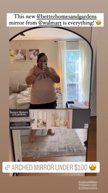 New Walmart mirror under $100! 🤩
Comes in black & gold

#LTKfindsunder100 #LTKhome #LTKVideo