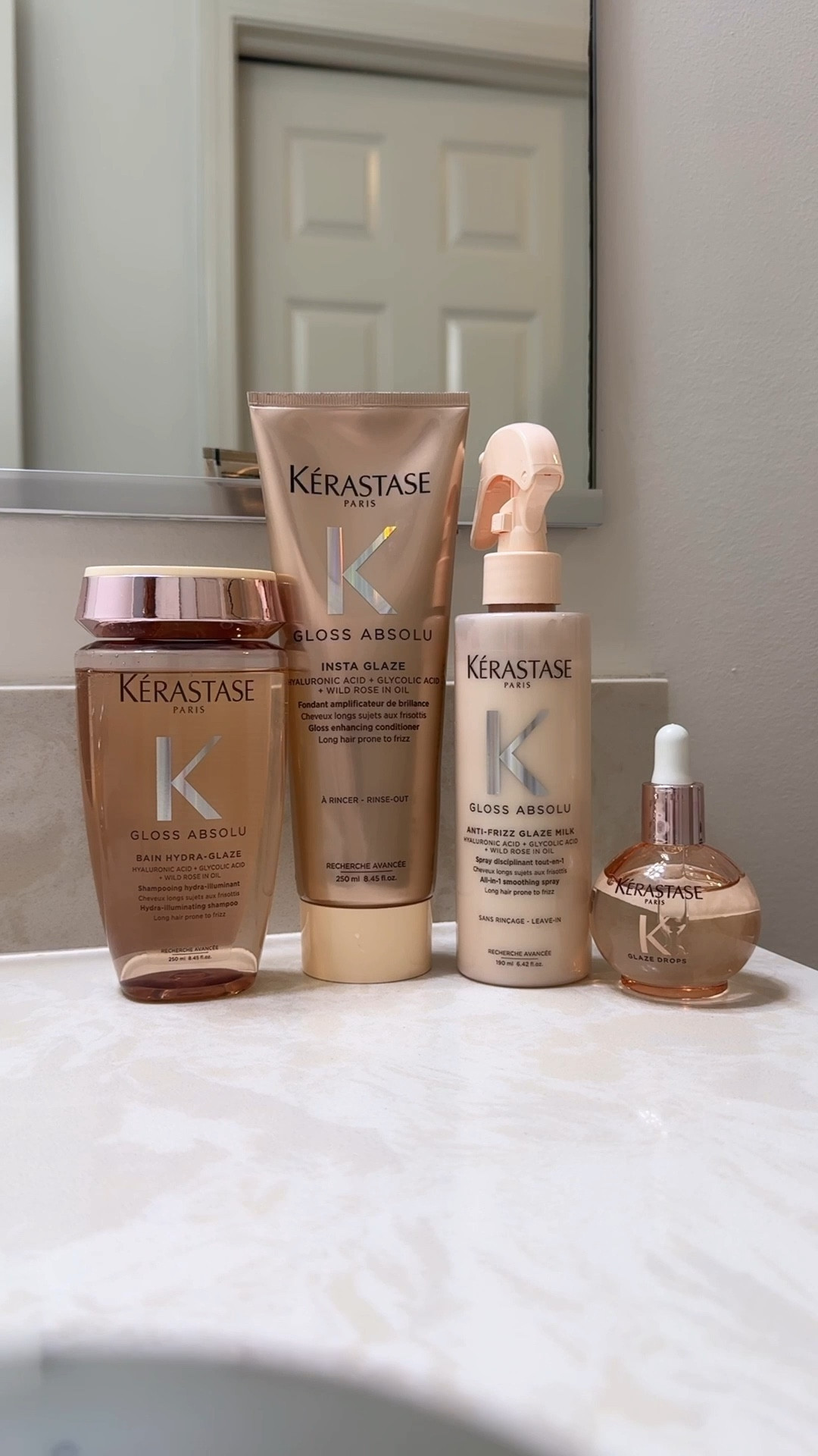 I found a haircare system that tackles humidity-induced frizz with Kérastase Gloss Absolu. Gloss Absolu smooths and seals the cuticle, locking in shine for 4 days of frizz-free, bouncy hair with a mirror -like shine ✨

hair products | shampoo | conditioner | hair leave-in conditioner | hair oil | glossy hair | haircare | Dyson | ghd | hair tools | blow dryer | flat iron 

#LTKBeauty #LTKGiftGuide #LTKStyleTip