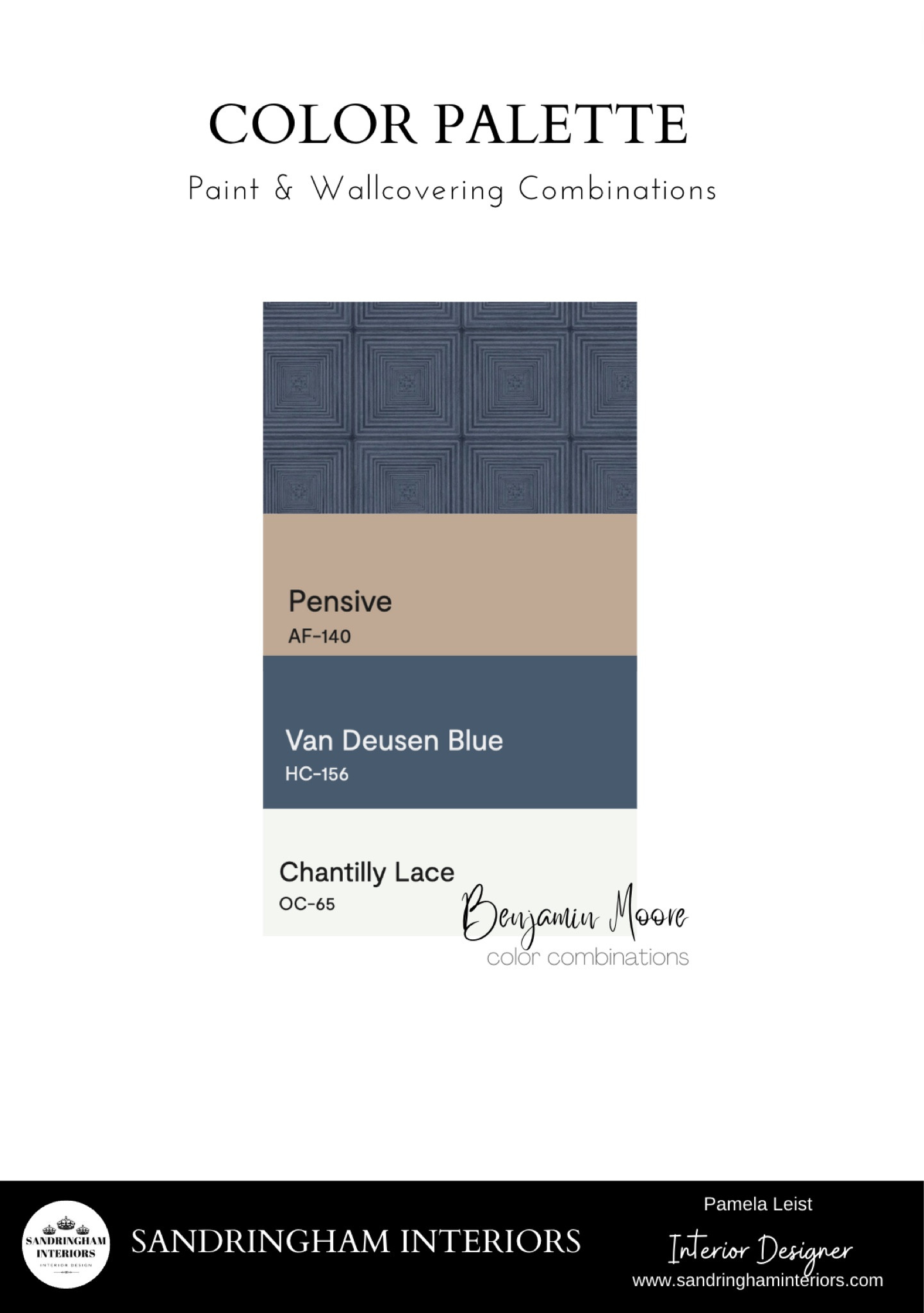 Paint & Wall Covering Combinations

Wallpaper
Benjamin Moore

#LTKhome