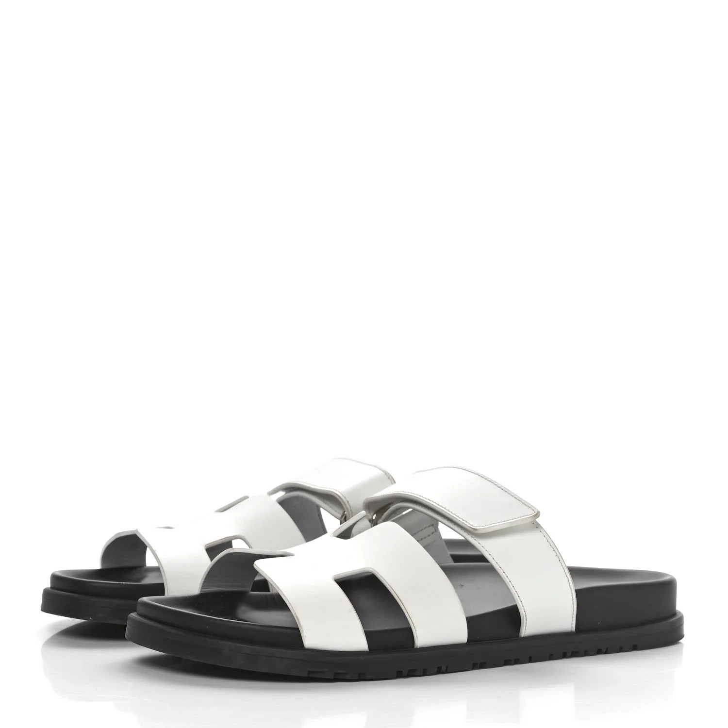 Calfskin Womens Chypre Sandals 40 White | FASHIONPHILE (US)