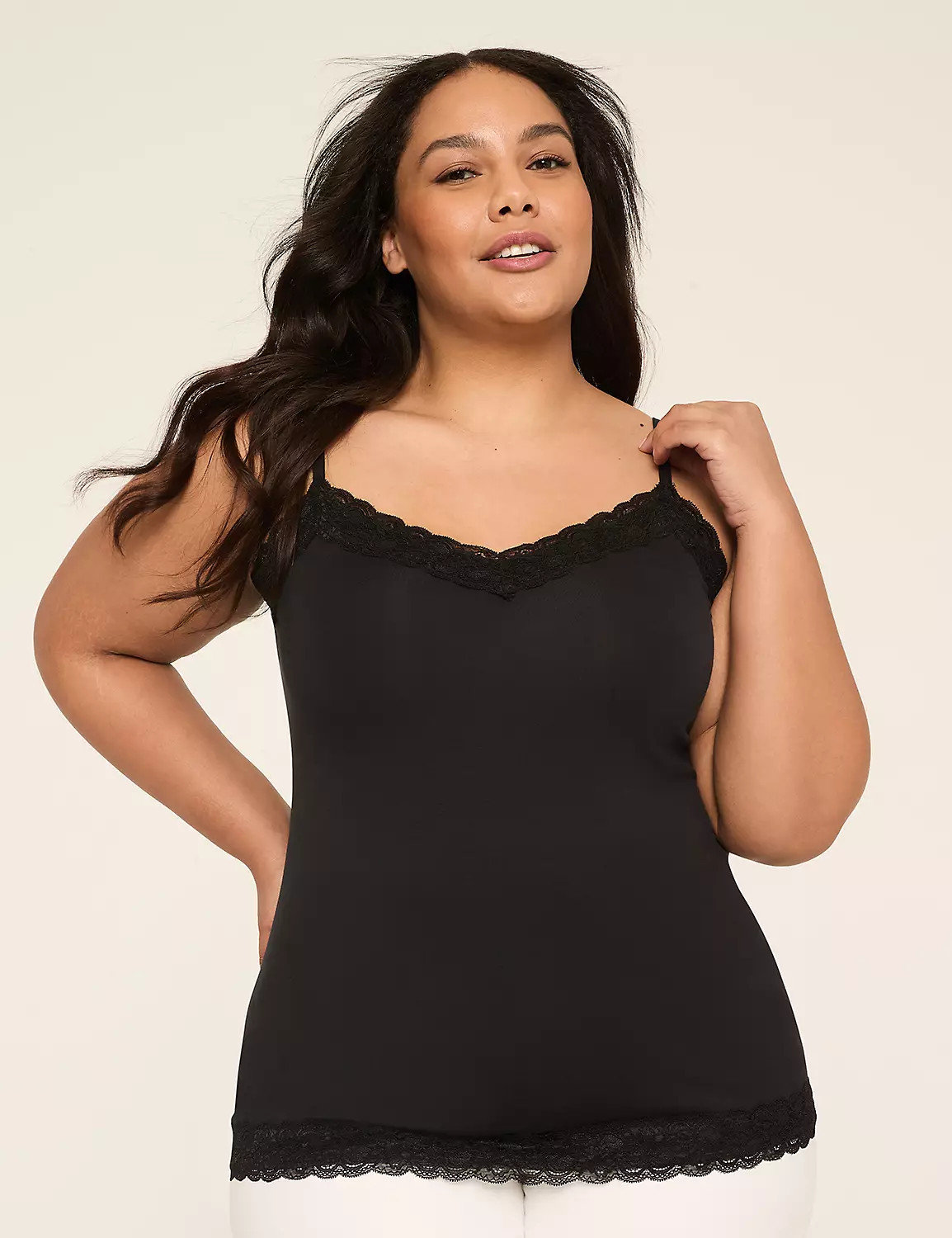 Lace-Trim Cami | LaneBryant | Lane Bryant (US)