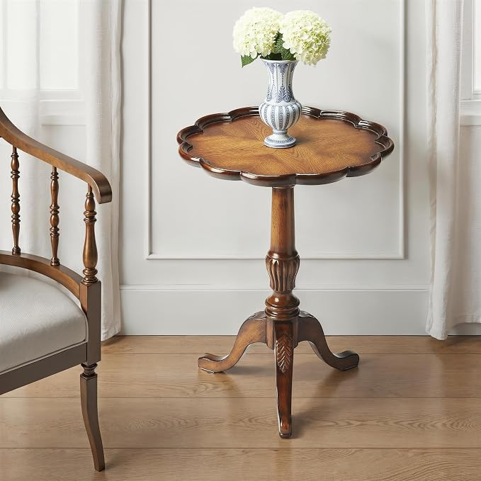 Butler Specialty Dansby Pedestal Table in Vintage Oak | Amazon (US)
