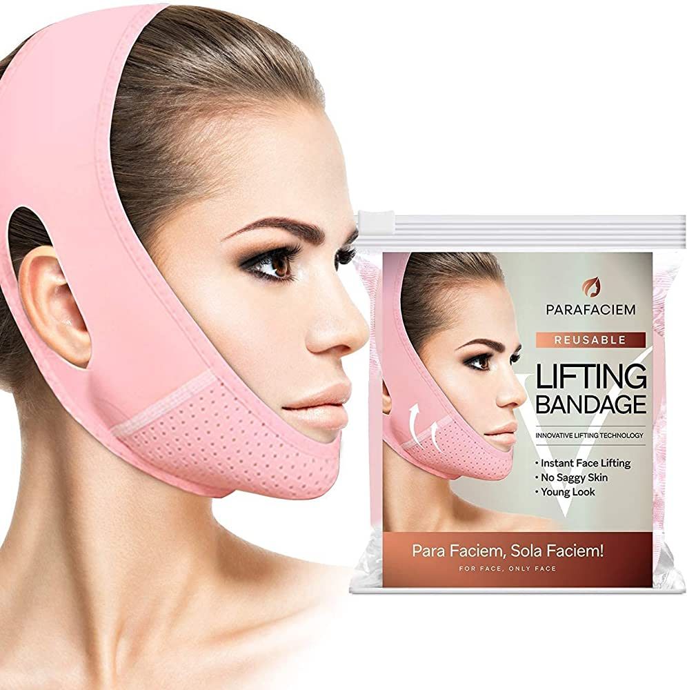 ParaFaciem Reusable V Line Mask Facial Slimming Strap Double Chin Reducer Chin Up Mask Face Lifti... | Amazon (US)