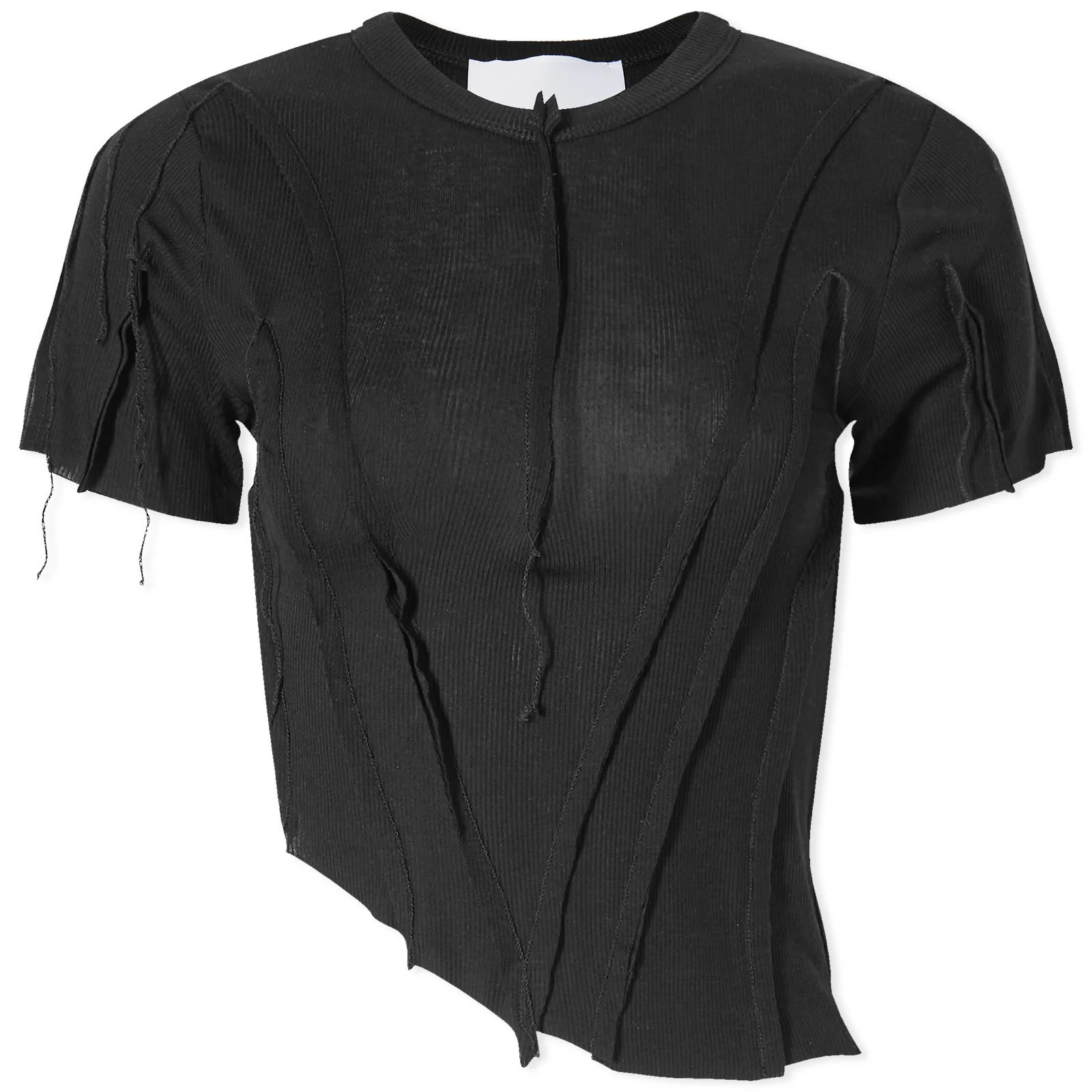 Sami Miro Vintage Women's Asymmetric T-Shirt in Black, Size Small | END. Clothing