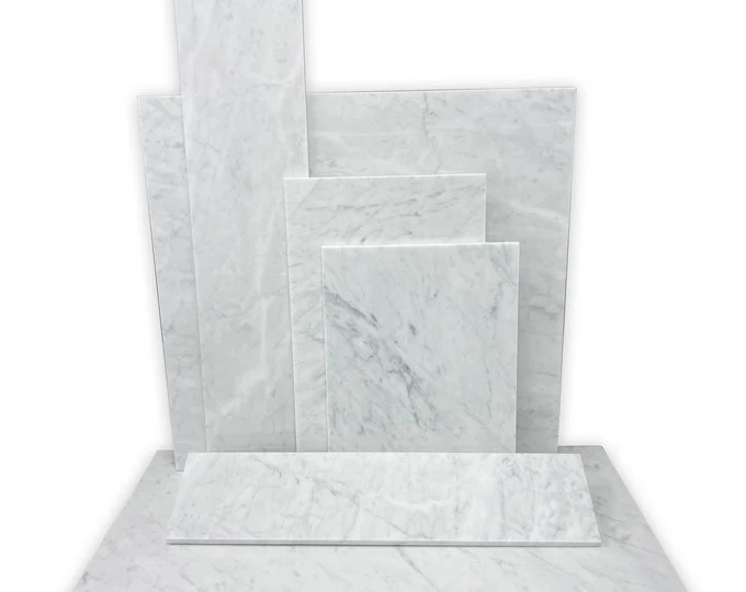 Custom Size | Nightstand Marble Top, Bedside Table Top, Bianco Carrara Marble - Etsy | Etsy (US)