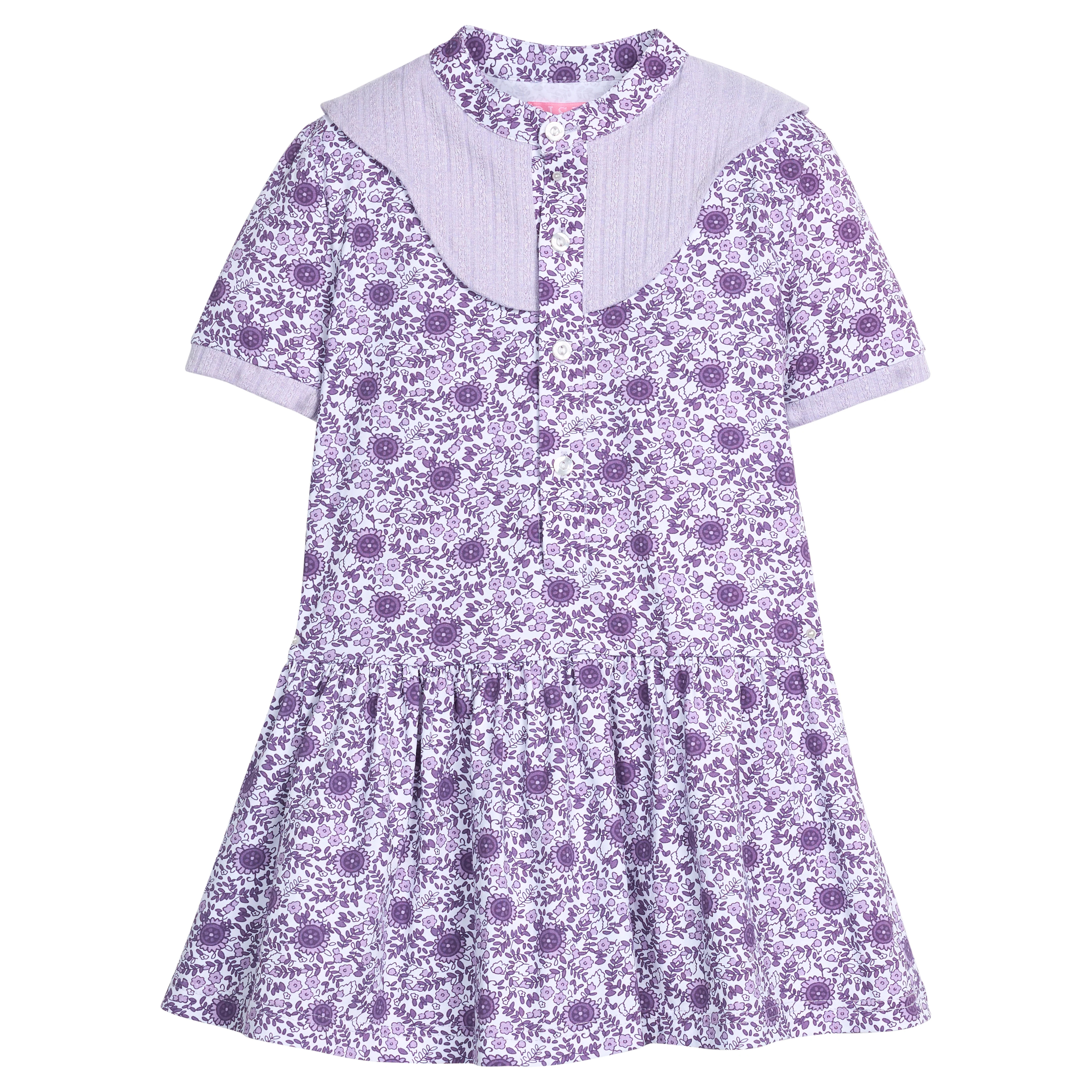 Molly Dress - Lavender Vine Floral | BISBY Kids