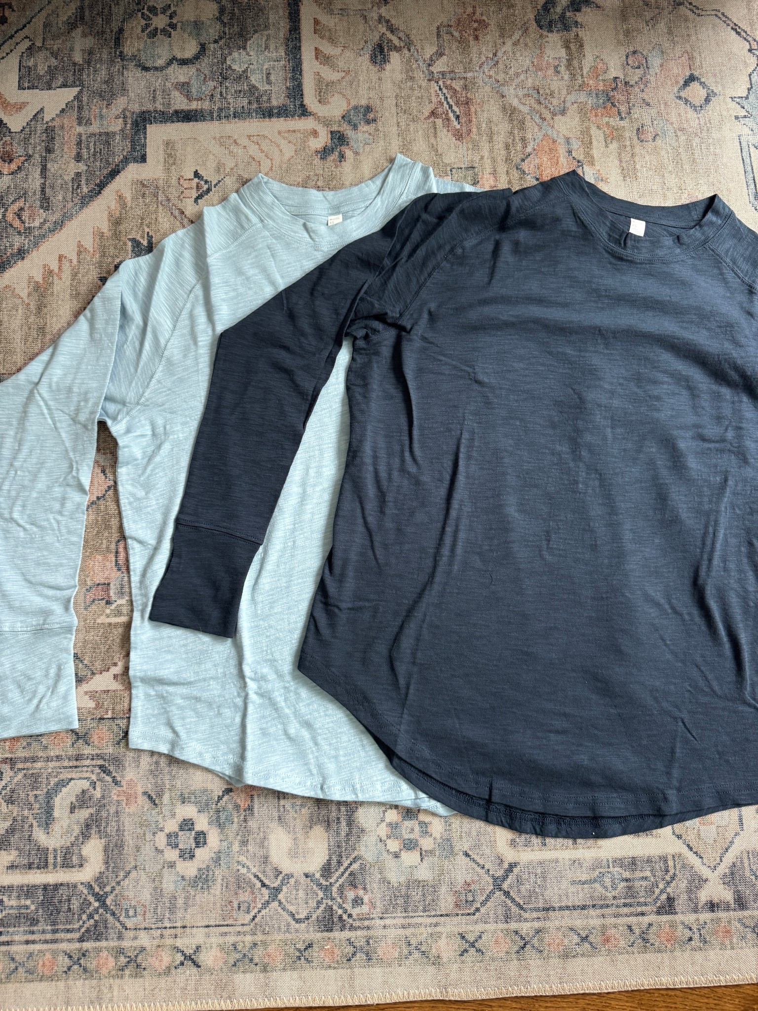 The best long sleeve tshirts: slightly oversized, thumb holes and super thin & soft. I always stock up on the new colors plus replace black & white ones during the Nordstrom Anniversary sale. 

#LTKOver40 #LTKFindsUnder50 #LTKSaleAlert