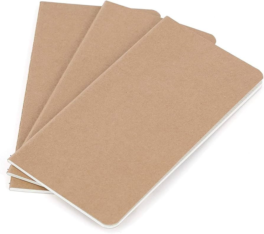 Wanderings® Traveler's Notebook Inserts - 8.25 x 4.25 Inch (21cm x 11cm) - Blank Paper - Set of ... | Amazon (US)