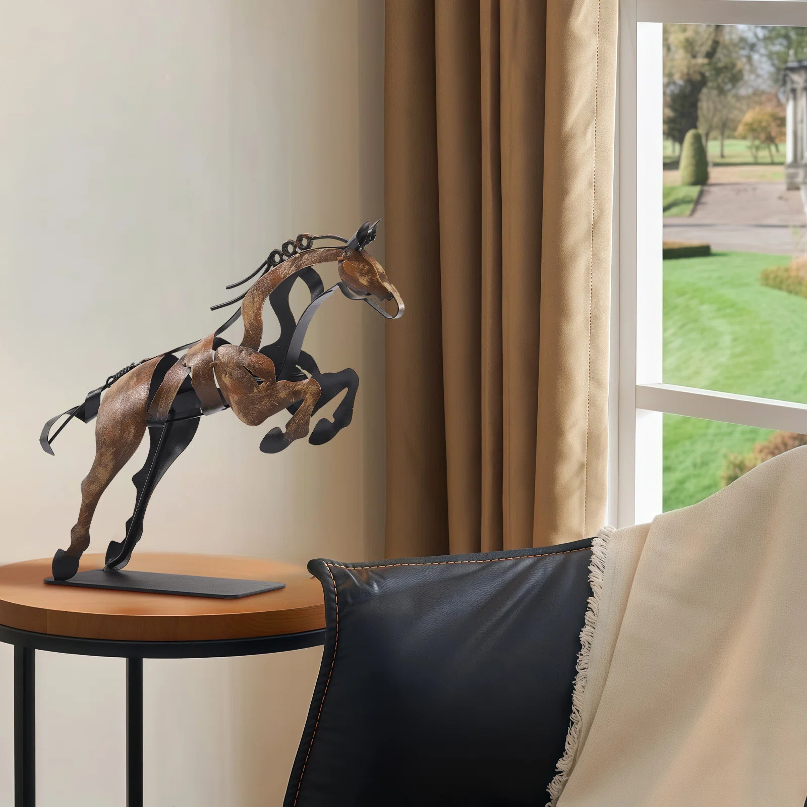 Kabron Handmade Metal Horse Statue Sculpture Décor Gifts For Horse Lovers | Wayfair North America