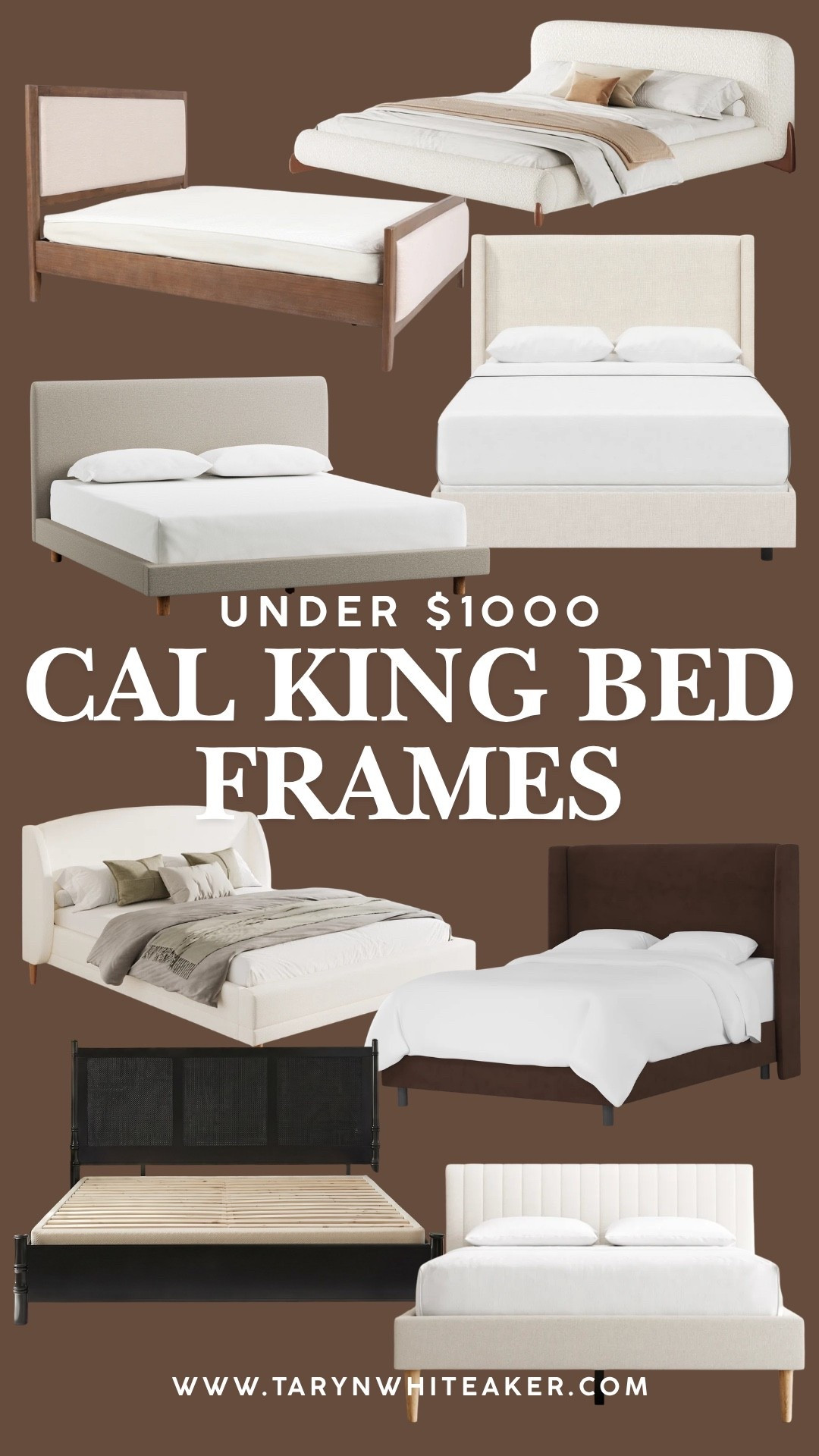 A California king bed frame can completely change the look of your bedroom—and you don’t have to spend a fortune to get one you’ll love. I rounded up my favorite timeless styles, all under $1,000, from cozy upholstered designs to warm wood finishes. Shop them all through my link.

#LTKSeasonal #LTKHome