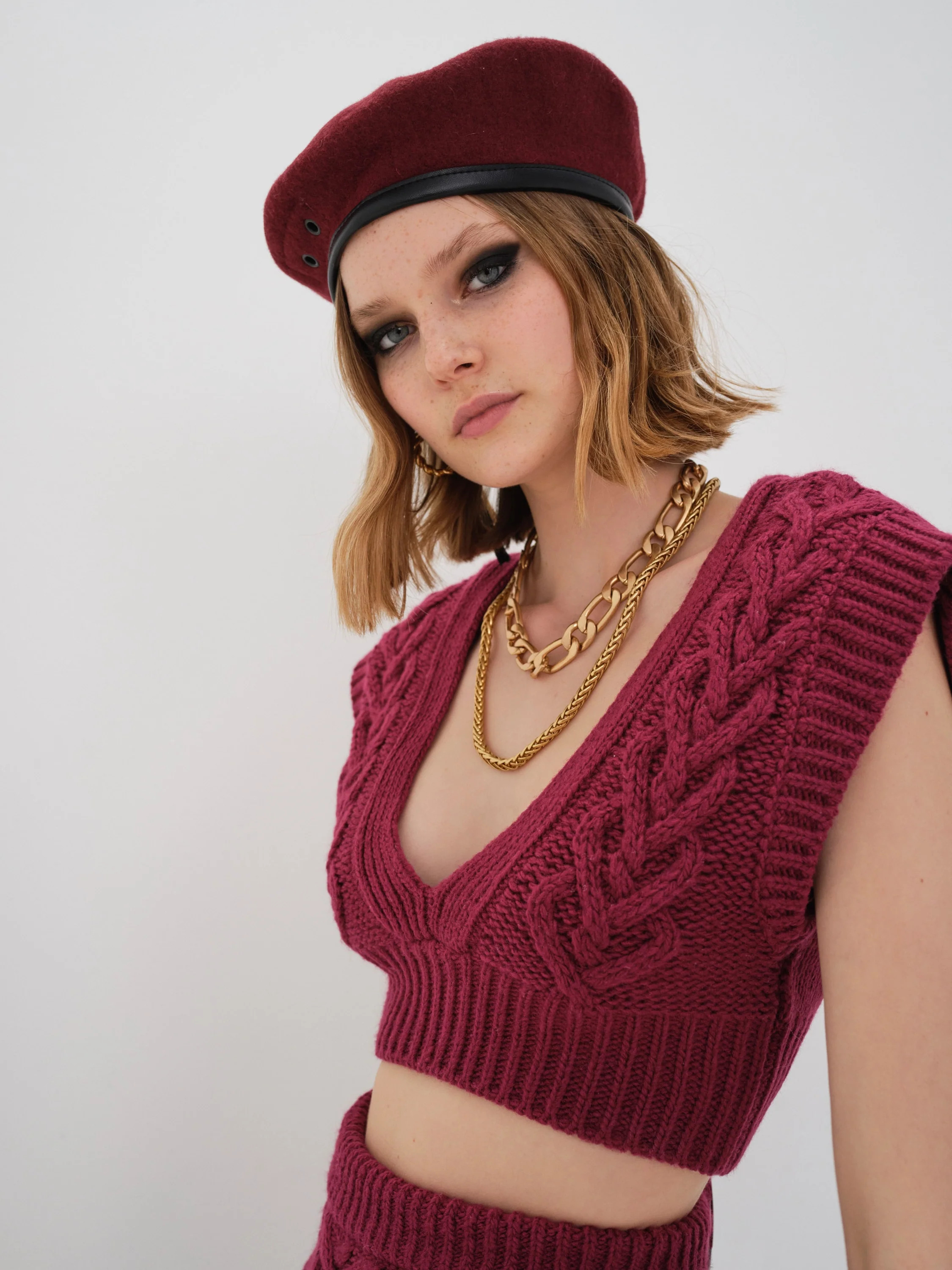 Layton Cropped Vest | For Love & Lemons