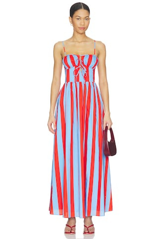 Line & Dot Primo Dress in Blue Multi from Revolve.com | Revolve Clothing (Global)