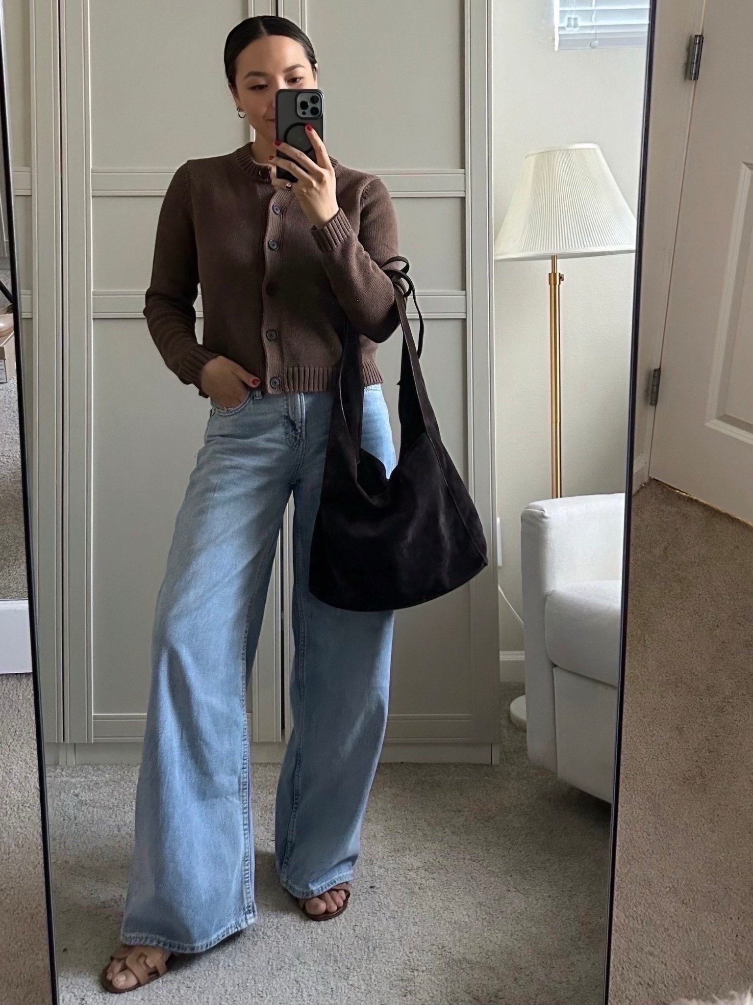 40% off everything at GAP — sale ends 3/19

Gap Mid rise baggy jeans — sits like a high rise on my 5’4” frame, wearing the regular length (if you’re under 5’4” or have shorter legs, I would recommend the petite length) 

Gap Cardigan - old, linked to similar style 

Reformation medium tote bag — linked to a similar style 

Sam Edelman bay slide sandals- tts, available in many colors

#LTKSaleAlert