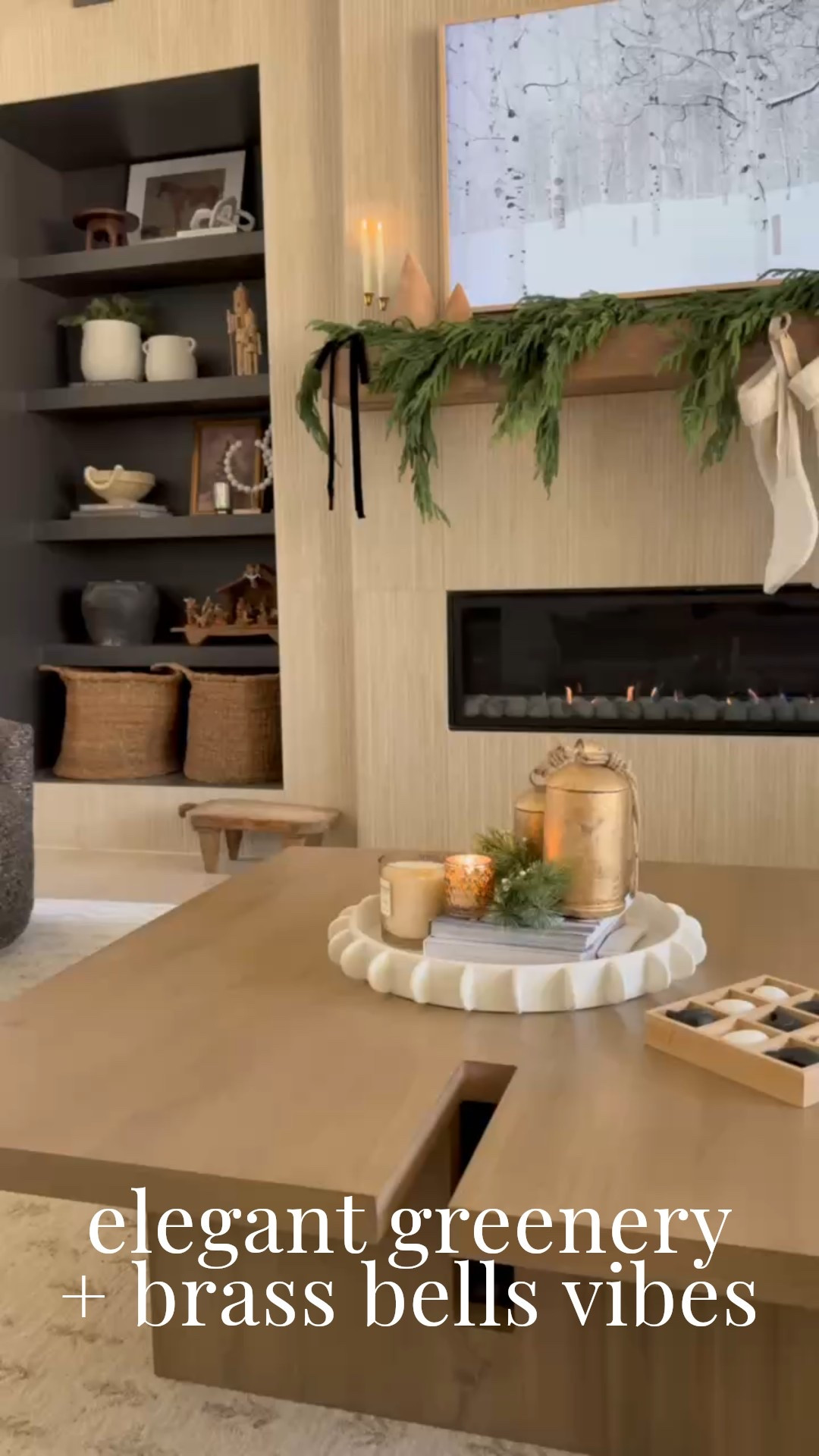 ✨ Want your home to feel like a designer styled it for the holidays?
This Modern Classic setup brings together a layered greenery mantel, brass bell garland, cozy knit stockings, sculptural decor on the shelves, warm candles, neutral textures, and a perfectly curated coffee table. Every detail matters.

#porcheandco #holidaydecorinspo #modernclassicstyle #christmasmantelideas #greenerygarlanddecor #brassholidaydecor #cozywinterlivingroom #minimalistchristmasdecor #coffeetablestylingideas #christmashomevibes

Do you want to bring our dreamy Modern Classic style interior design into your own home? 🏡 You’re in luck! Reserve our Online Interior Design packages today -> https://porcheandco.com/edesign ✨ We can’t wait to work with you & design your home with #porcheandco



#LTKHome #LTKSeasonal #LTKHoliday