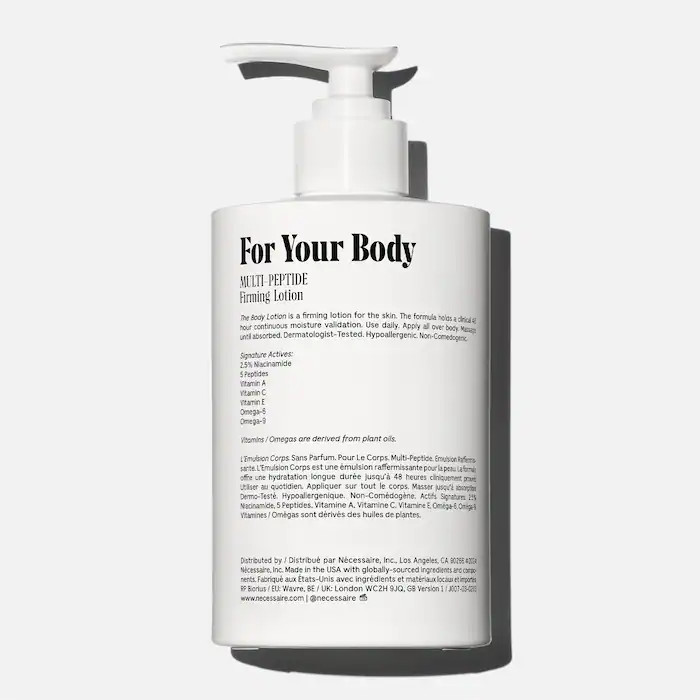 The Body Lotion Fragrance-Free – With 5 Peptides + 2.5% Niacinamide | Sephora (US)